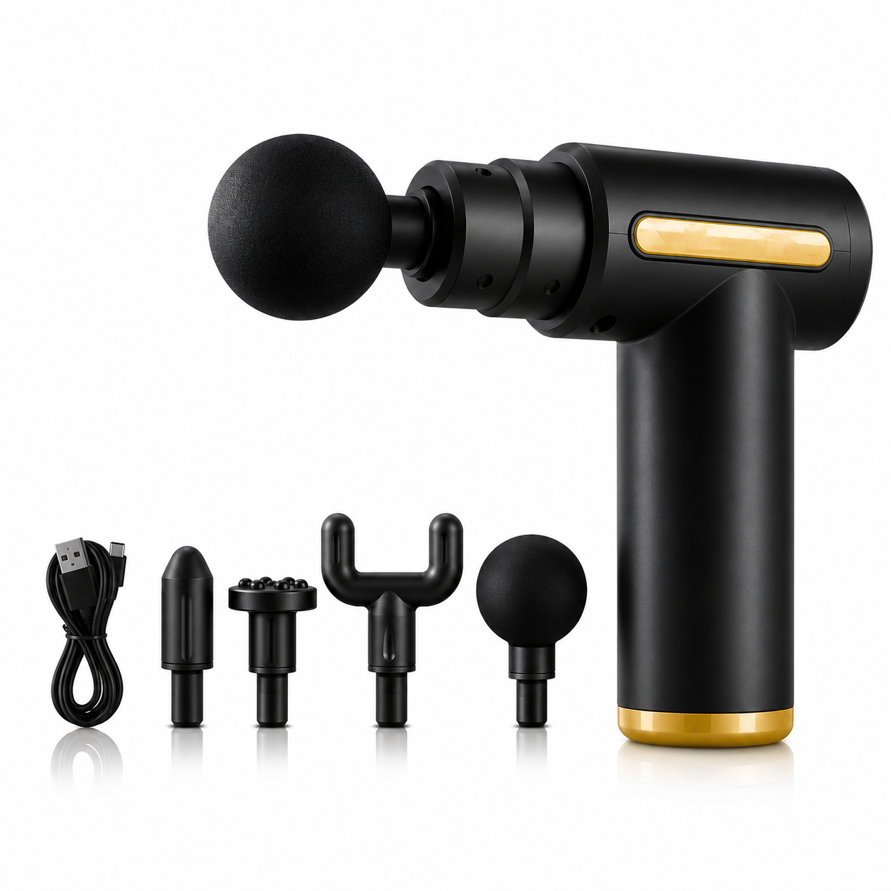 PulseFit Percussion Massage Gun - Deep-Tissue Muscle & Neck Relief (6 Speeds)